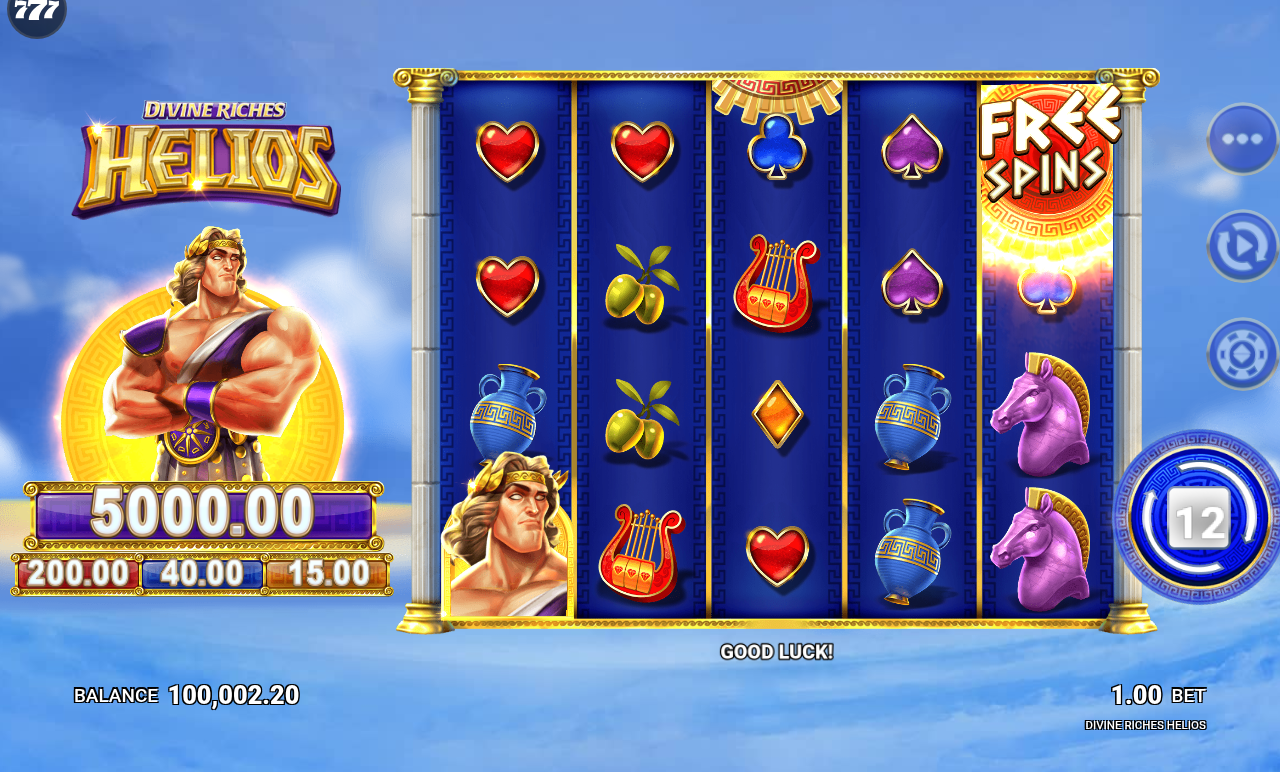 Divine Riches Helios gameplay