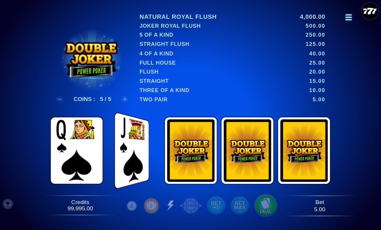 Double Joker - Power Poker base game