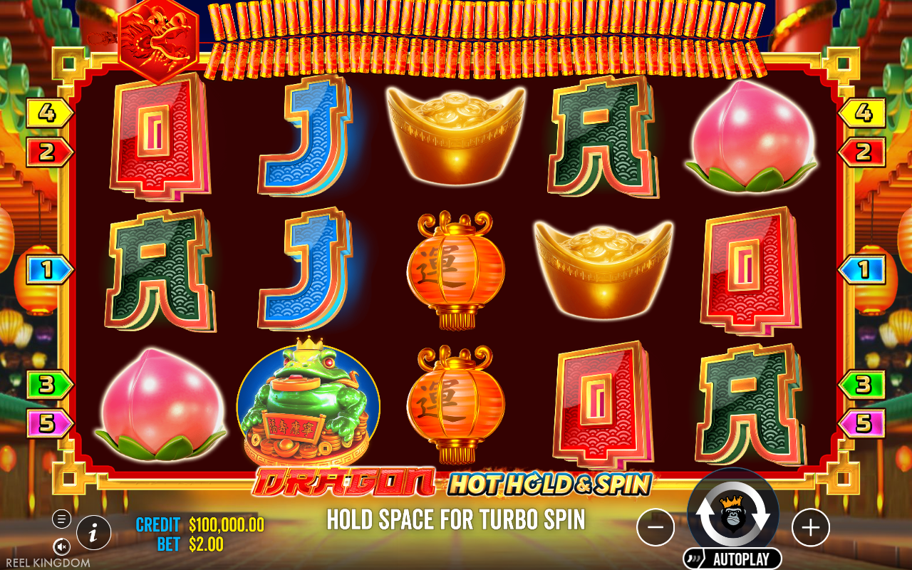 Dragon Hot Hold and Spin base game