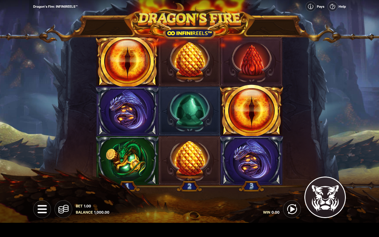 Dragon's Fire Infinireels base game