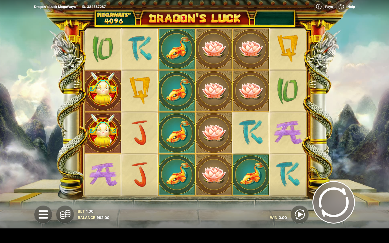 Dragon's Luck Megaways gameplay