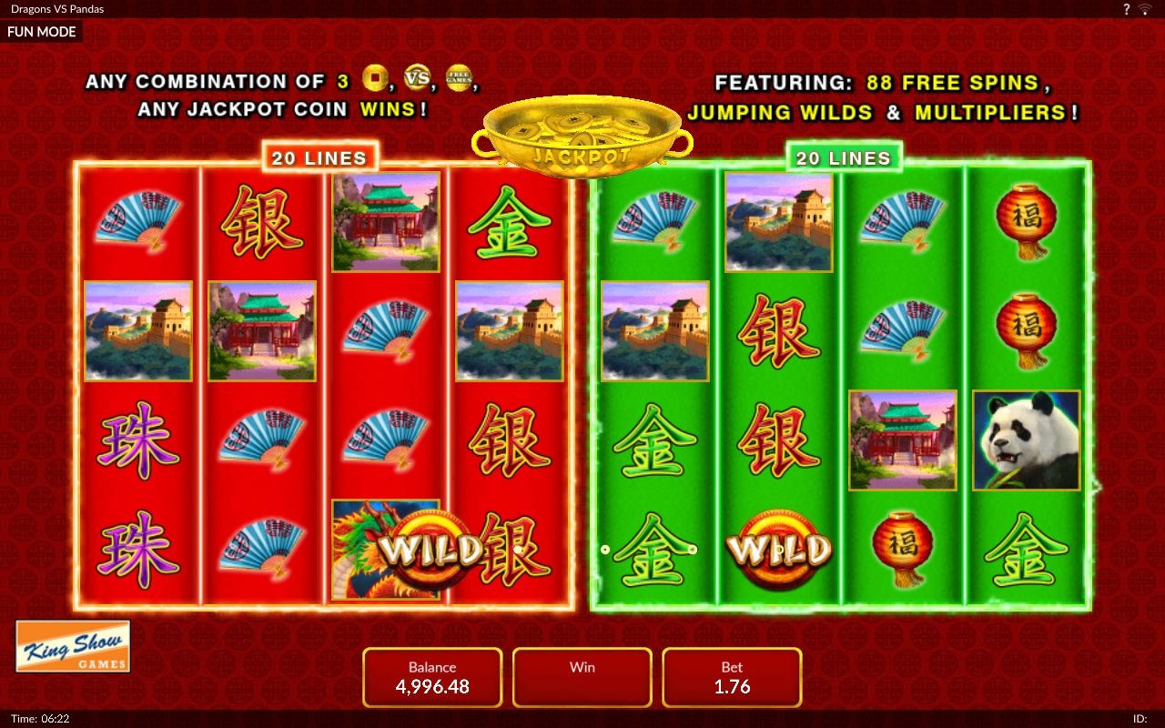 Dragons Vs Pandas gameplay