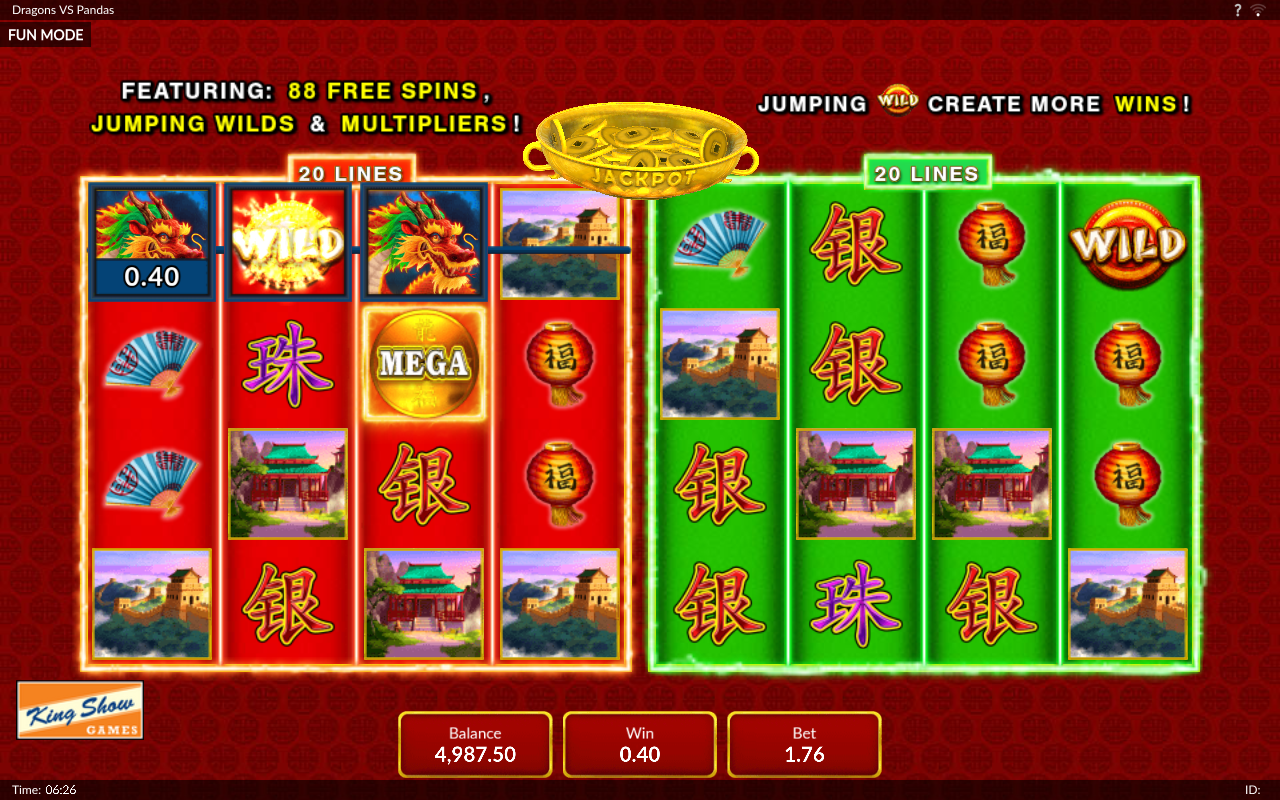 Dragons Vs Pandas gameplay