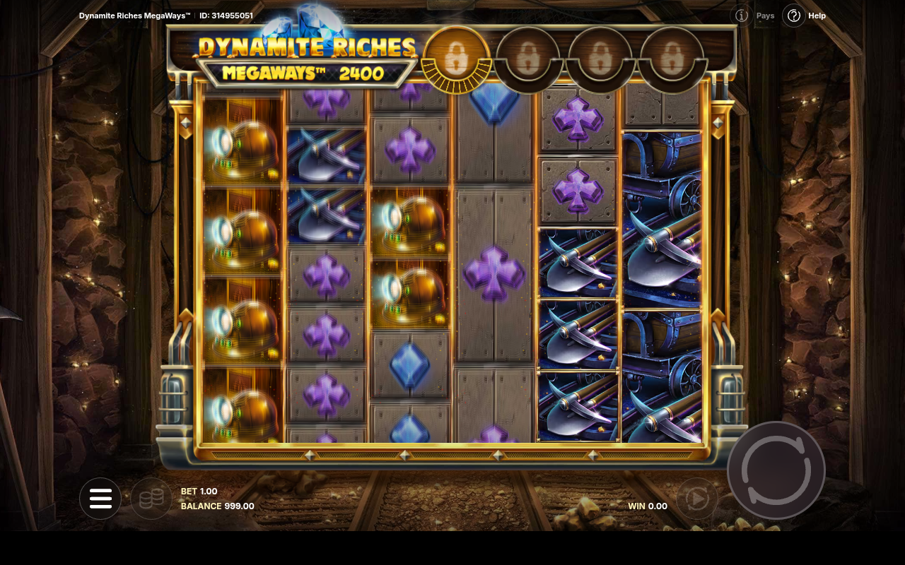 Dynamite Riches Megaways gameplay