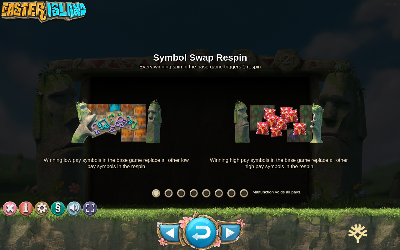 Easter Island information screen