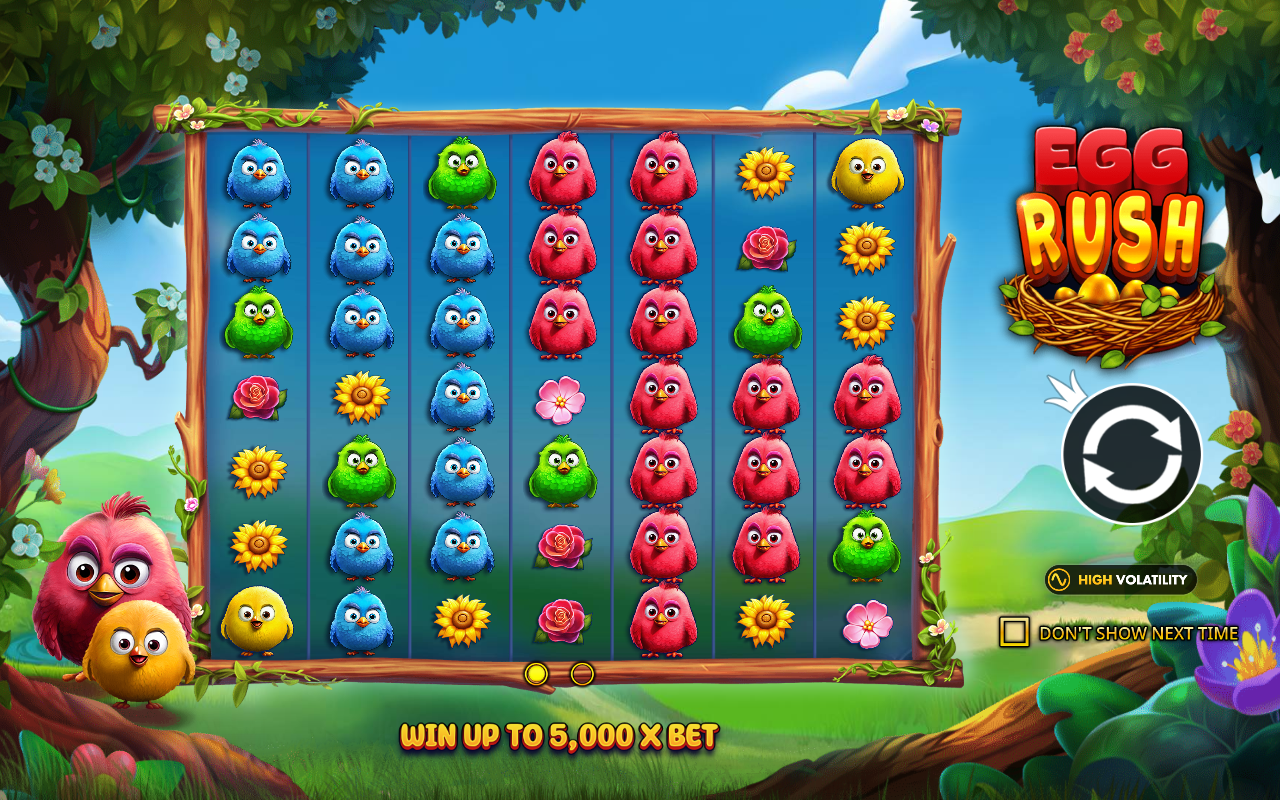Egg Rush Jackpot Play base game