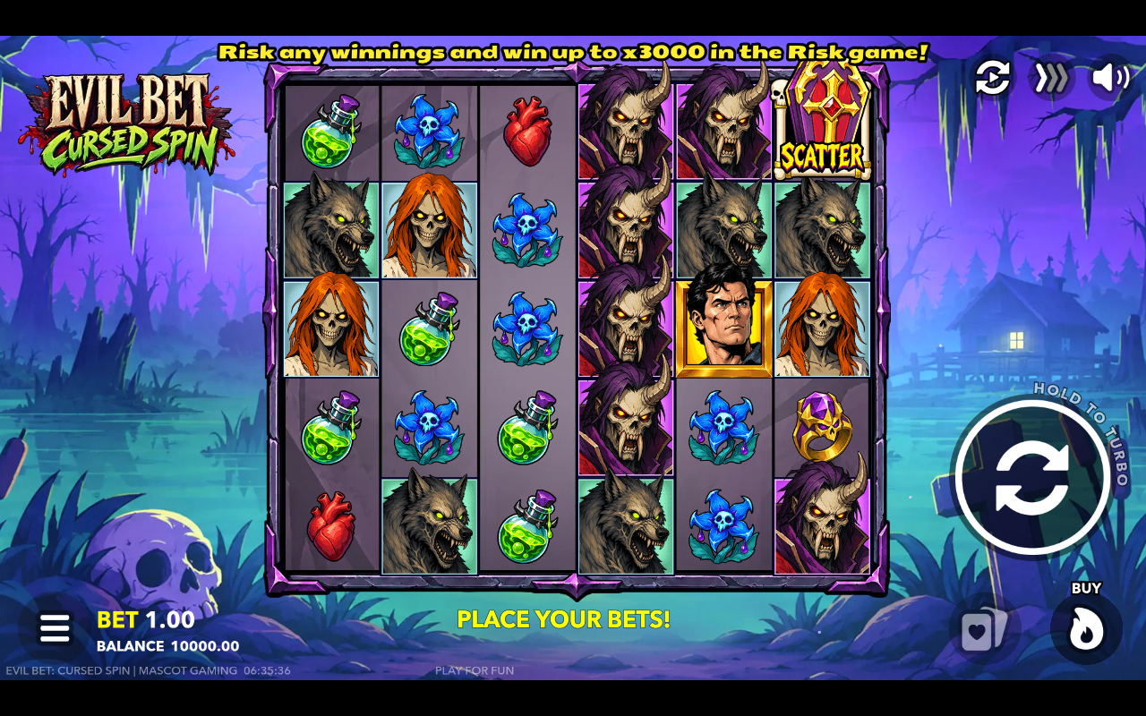 Evil Bet: Cursed Spin base game