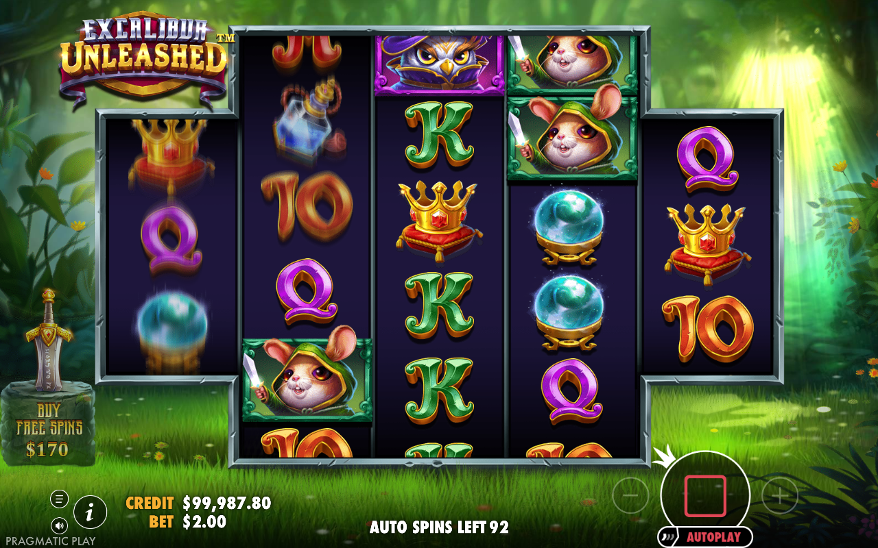 Excalibur Unleashed free spins gameplay