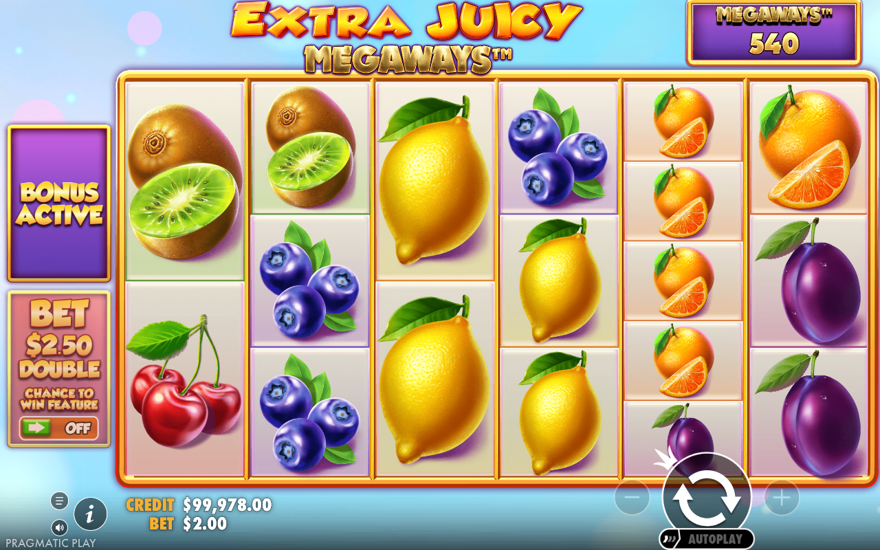 Extra Juicy Megaways bonus round