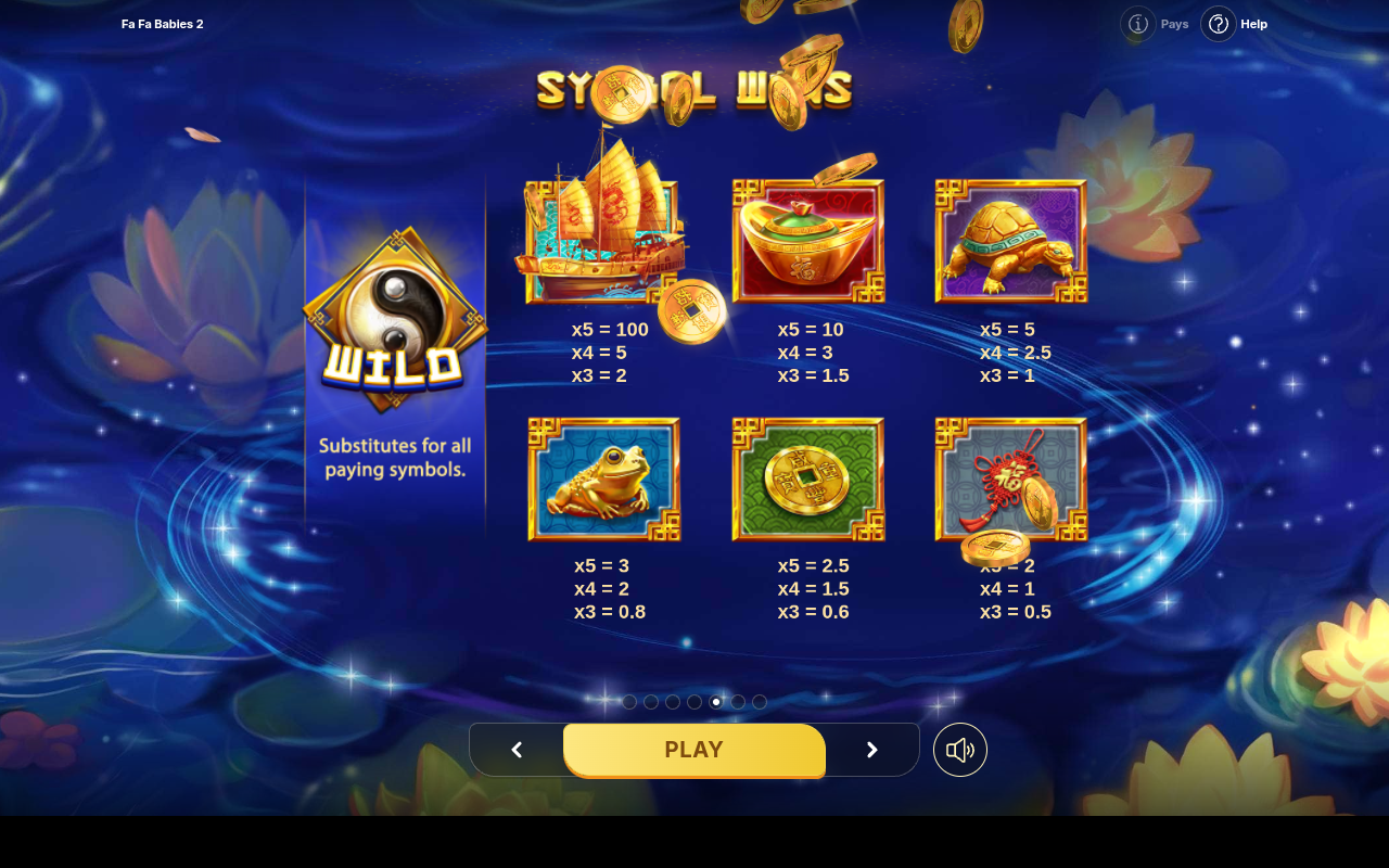 Fa Fa Babies 2 information screen