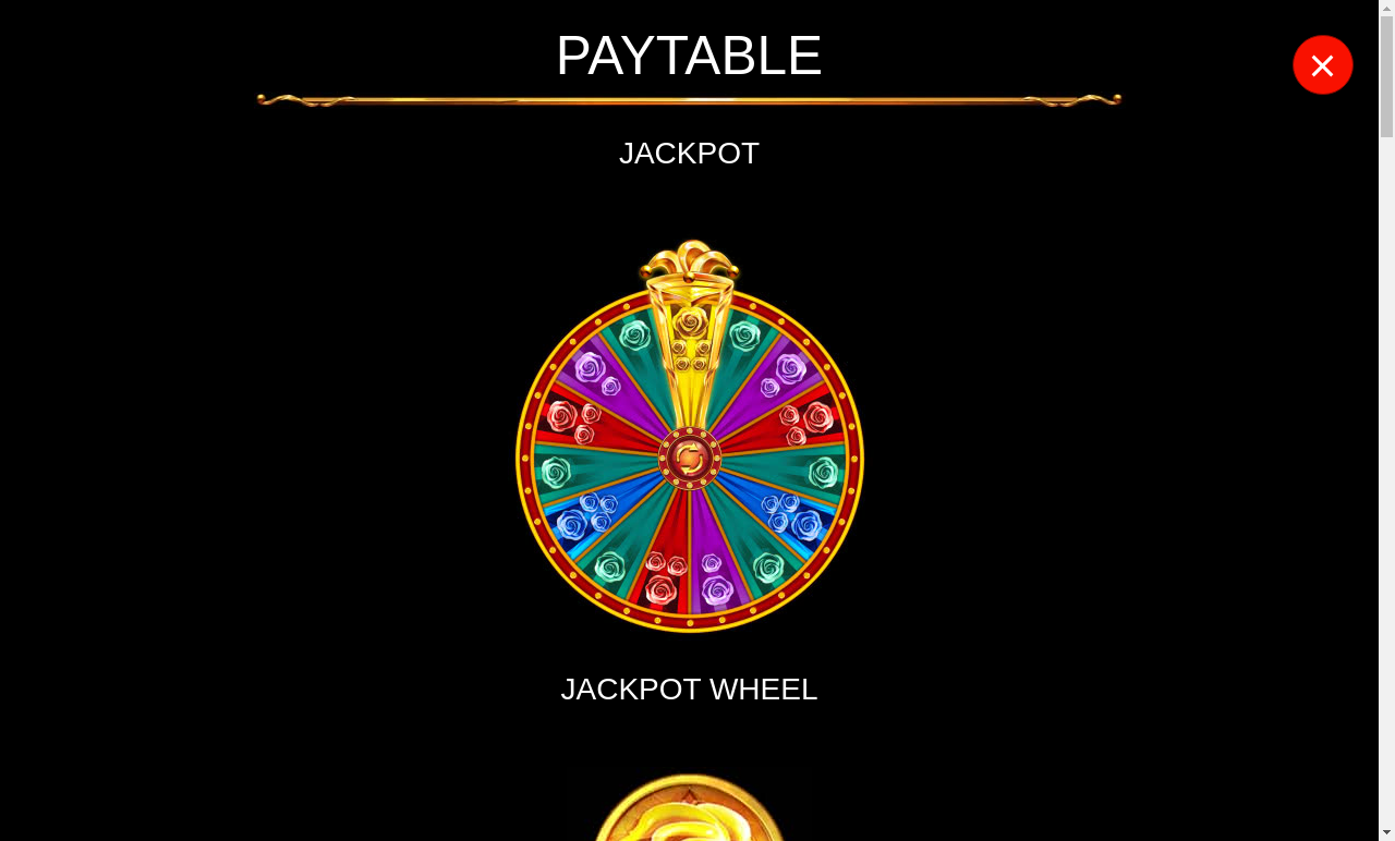 Fire and Roses Joker information screen