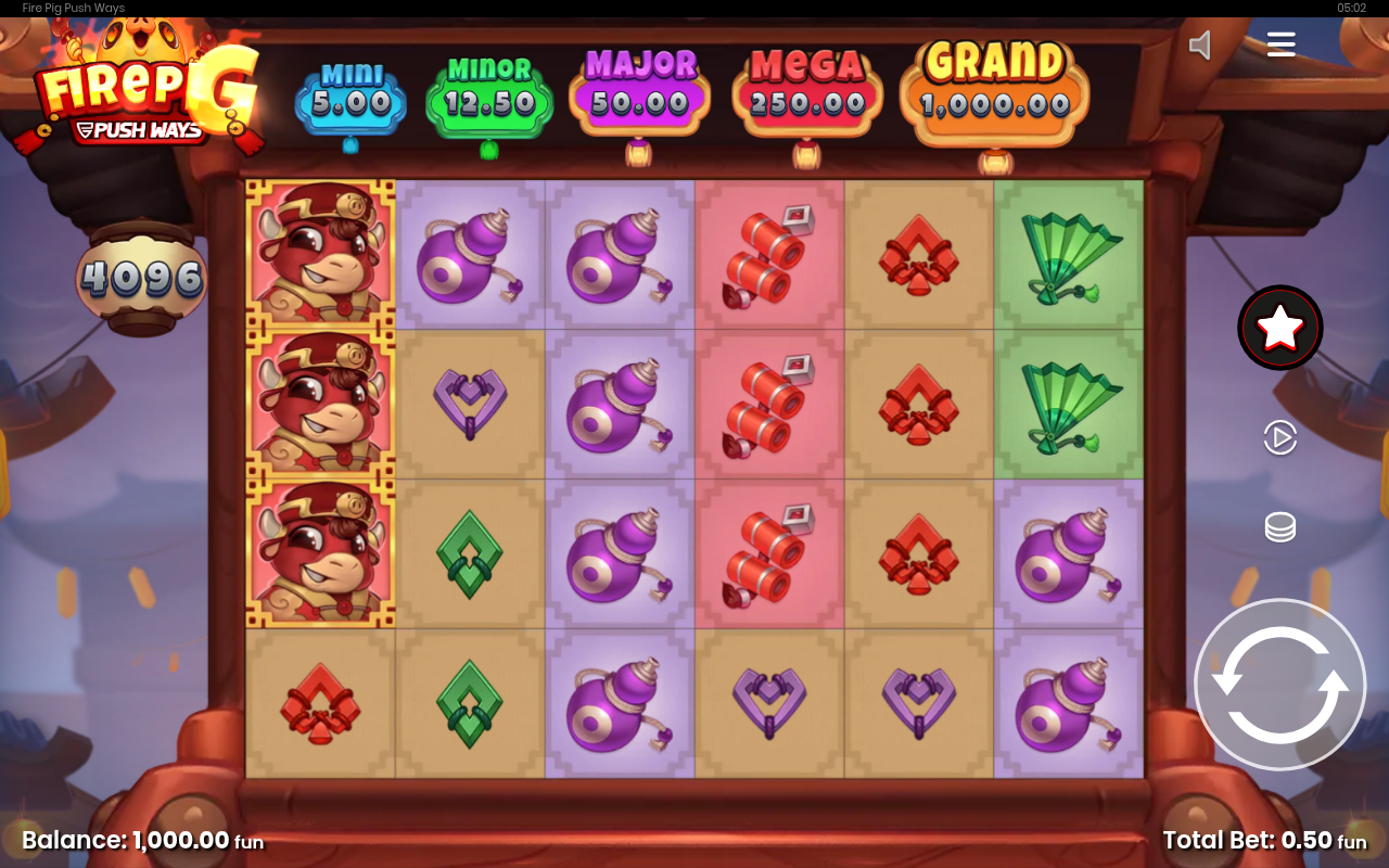 Fire Pig Push Ways base game
