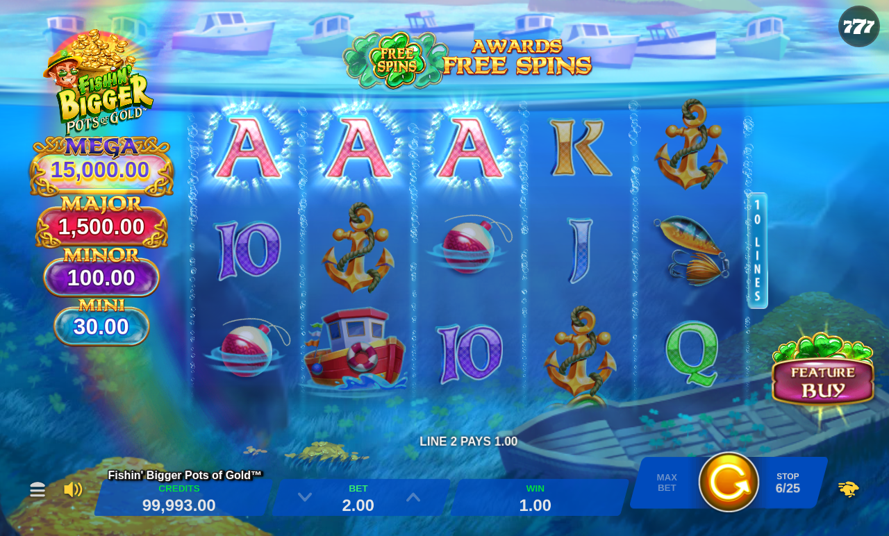 Fishin' BIGGER Pots Of Gold gameplay