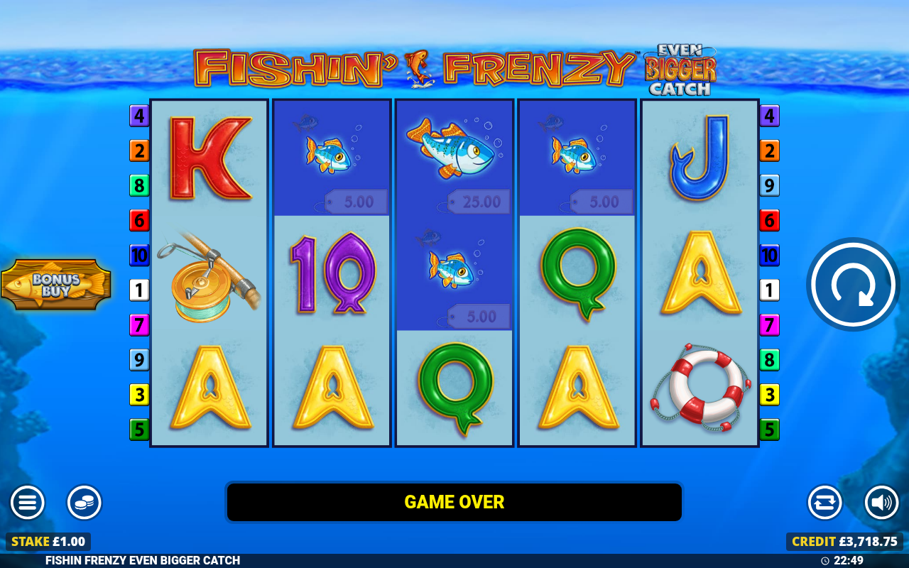 Fishin' Frenzy: Even Bigger Catch base game