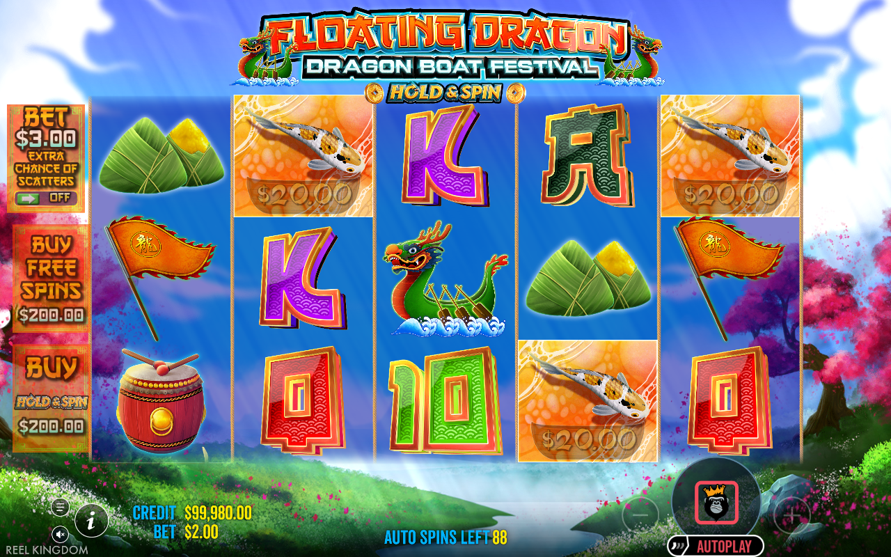 Floating Dragon - Dragon Boat Festival gameplay