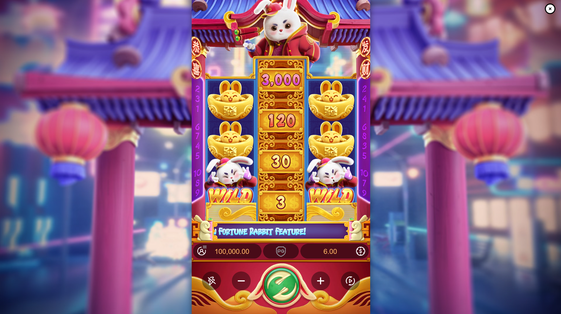 Fortune Rabbit base game play