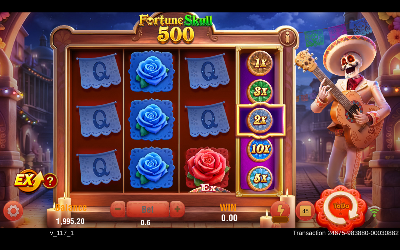 Fortune Skull 500 gameplay