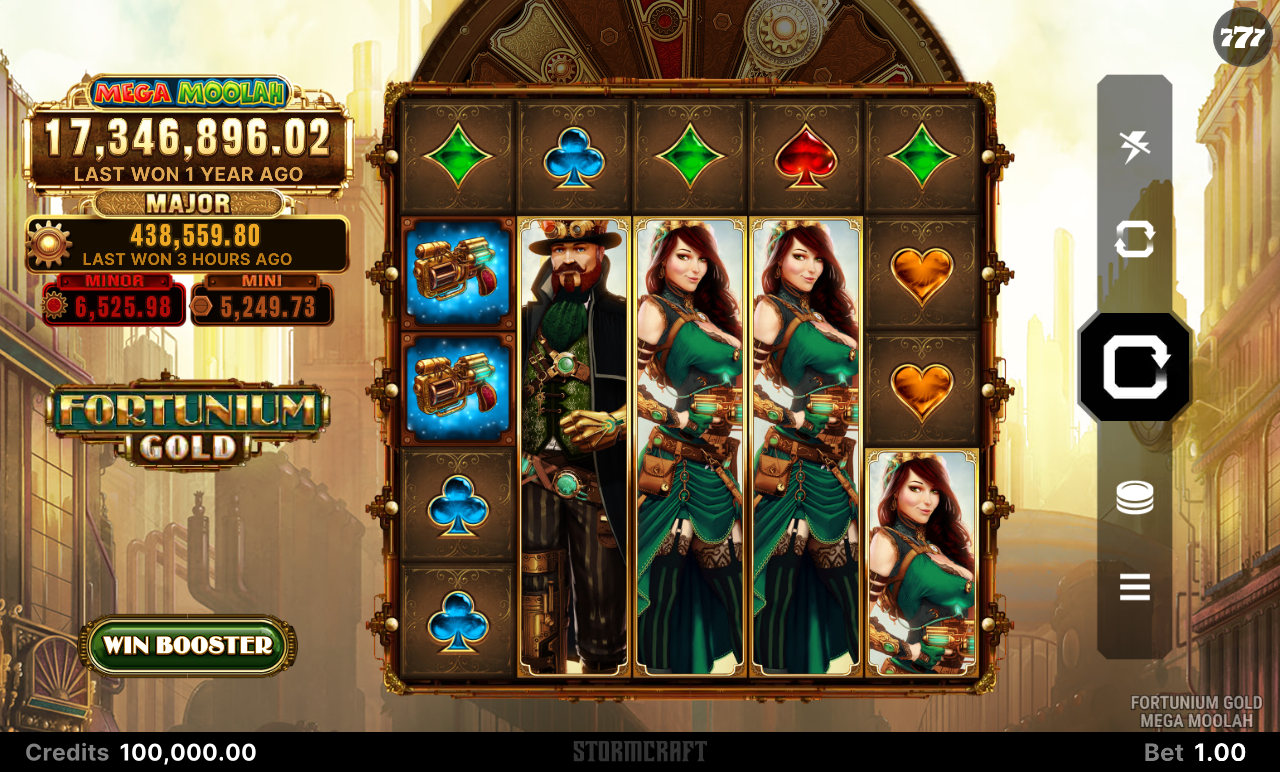 Fortunium Gold Mega Moolah base game