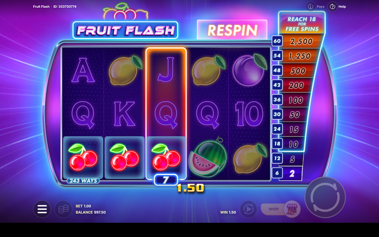 Fruit Flash gameplay