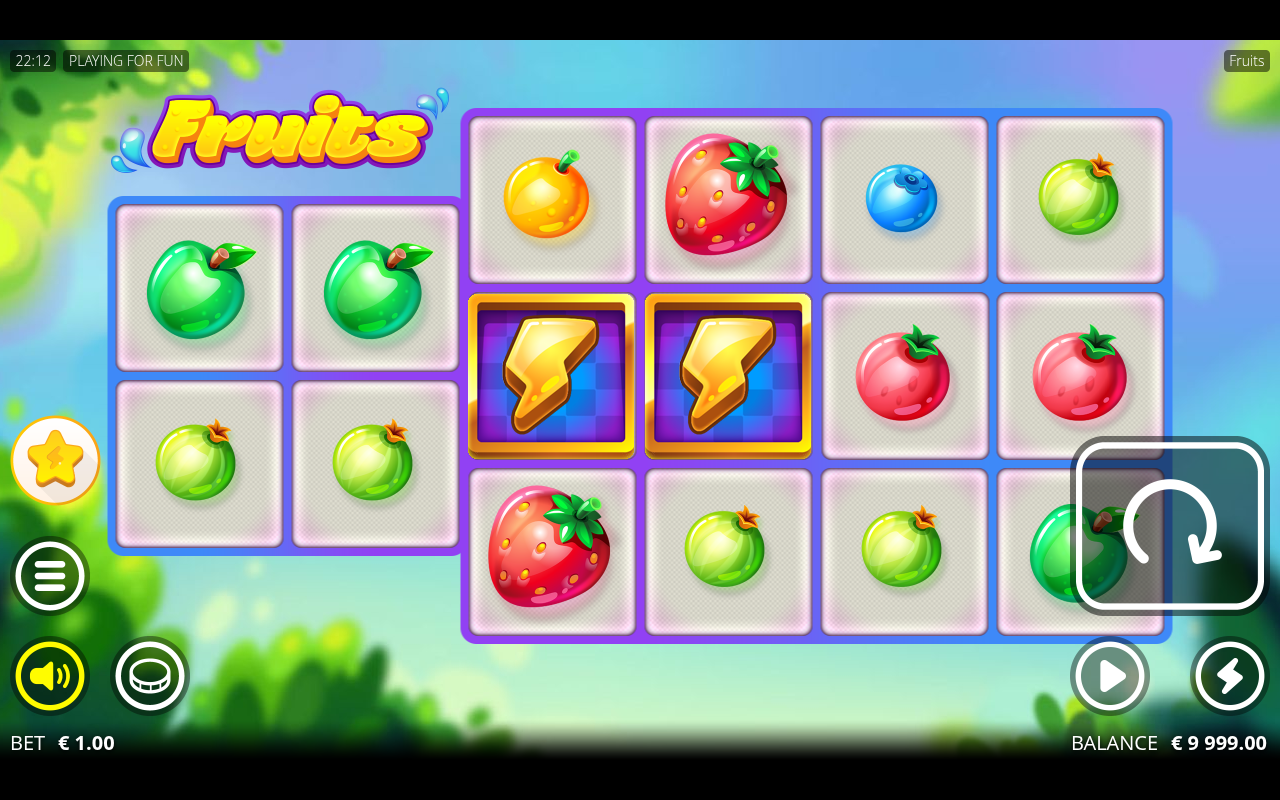 Fruits gameplay