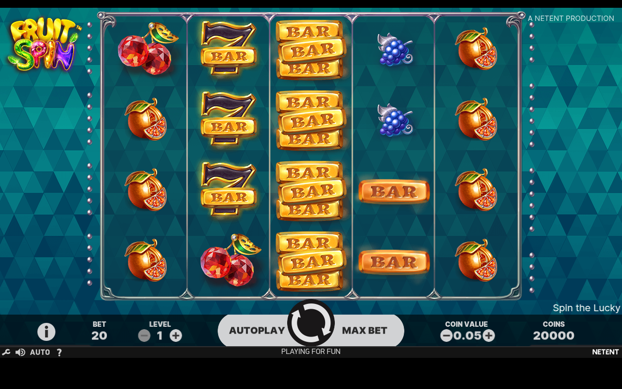 Fruit Spin base game