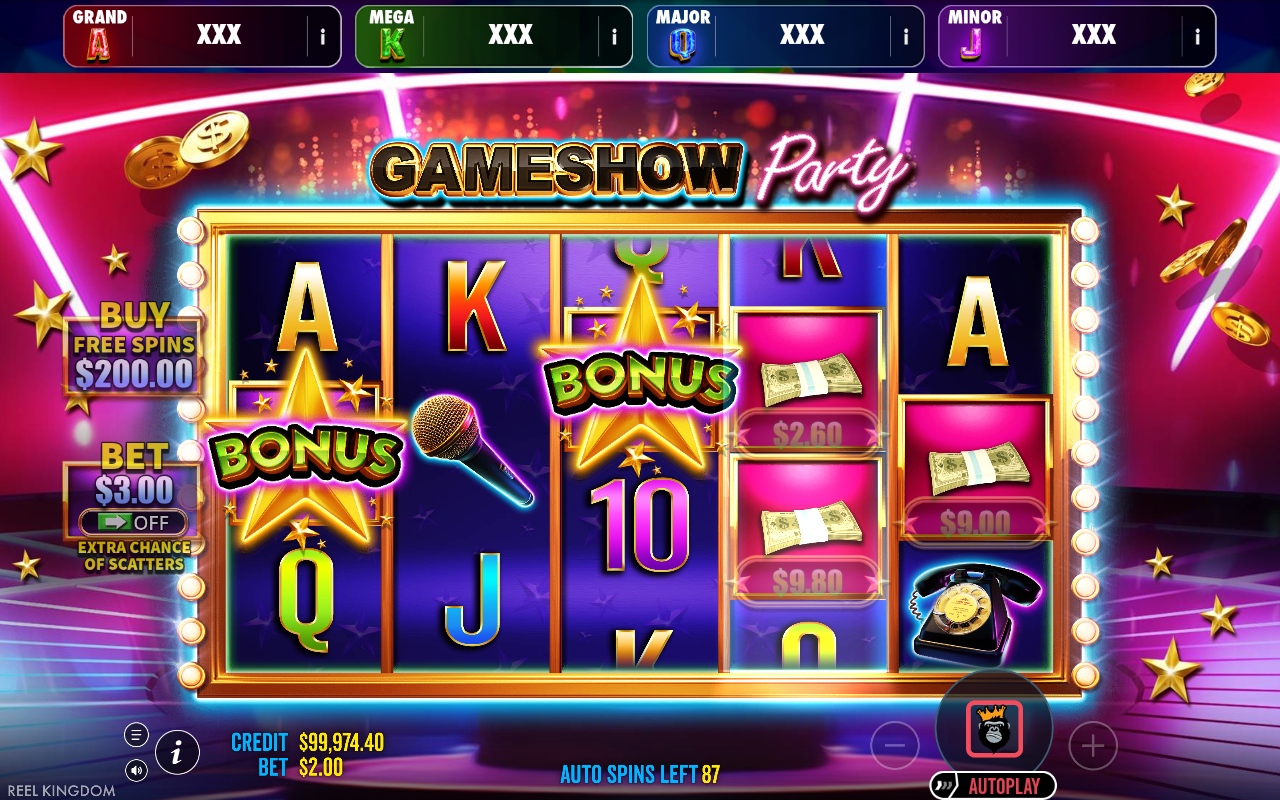 Gameshow Party Jackpot Play free spins gameplay