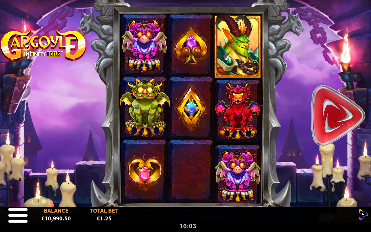 Gargoyle Infinity Reels gameplay