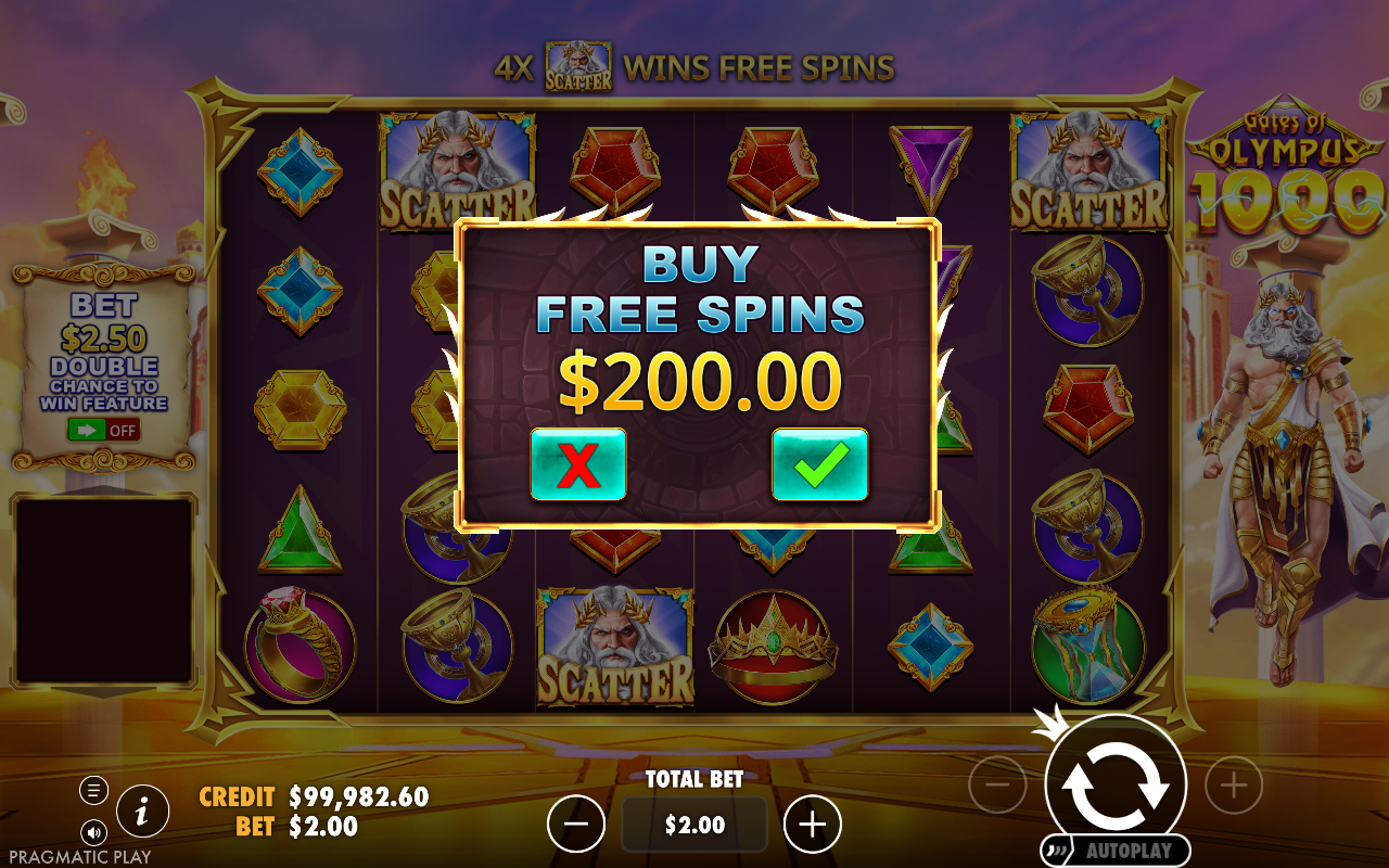 Gates of Olympus 1000 bonus buy