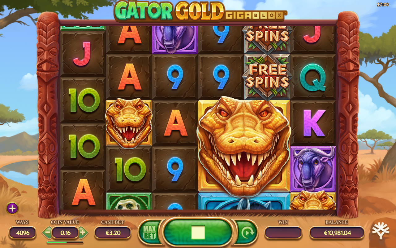 Gator Gold GigaBlox gameplay