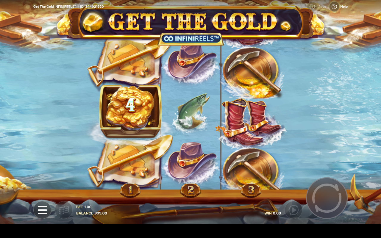 Get the Gold Infinireels Gold Rush gameplay
