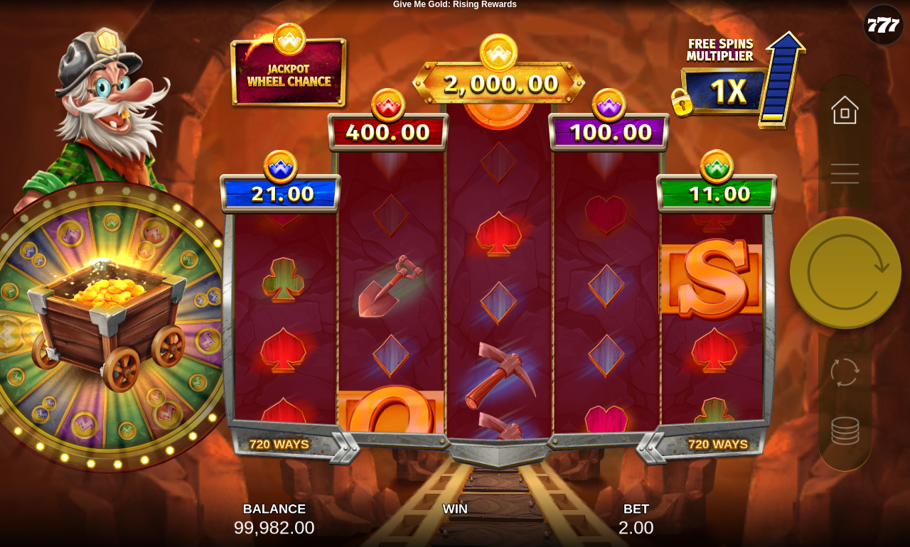 Give Me Gold: Rising Rewards free spins gameplay