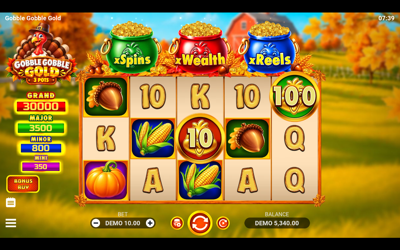 Gobble Gobble Gold gameplay