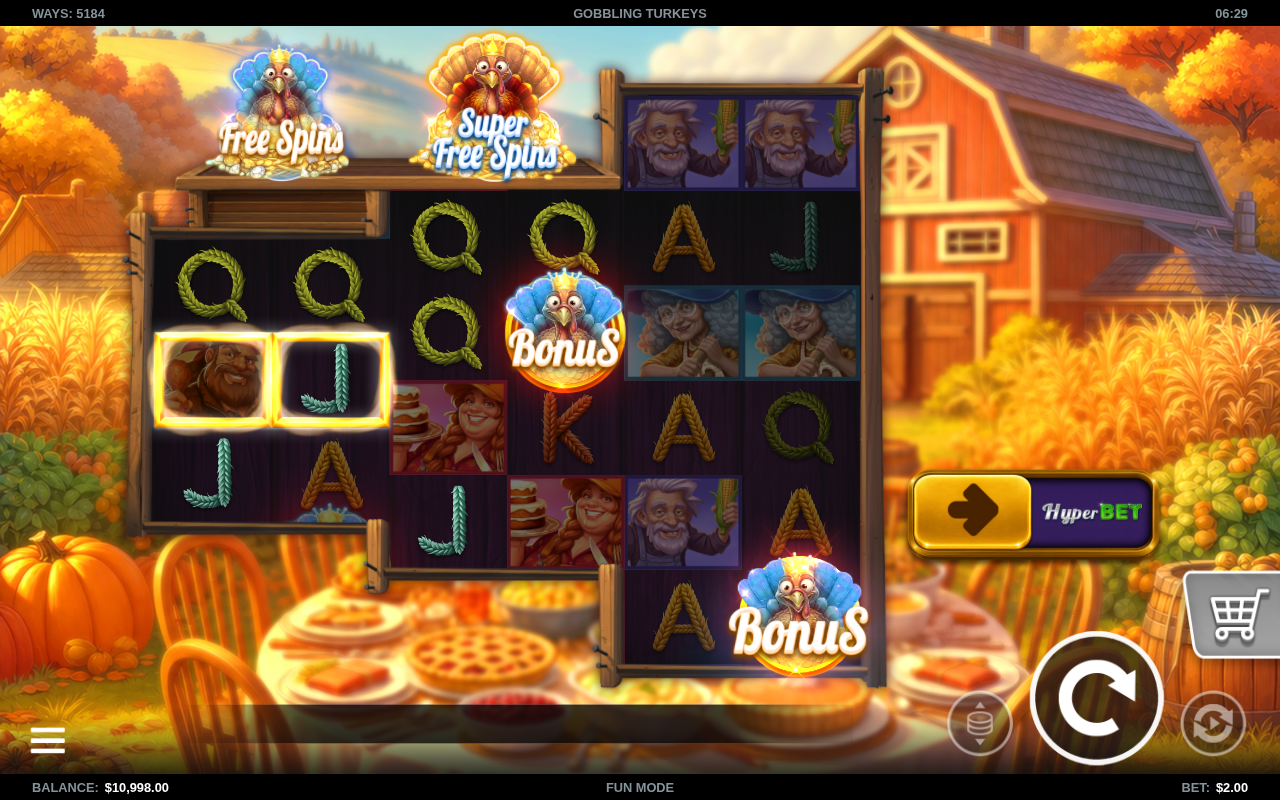 Gobbling Turkeys gameplay