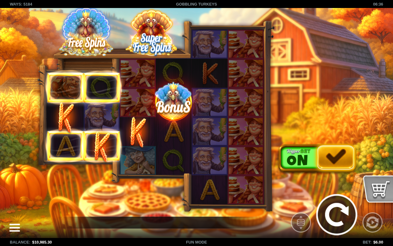Gobbling Turkeys gameplay