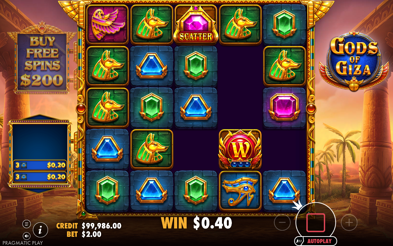 Gods of Giza gameplay