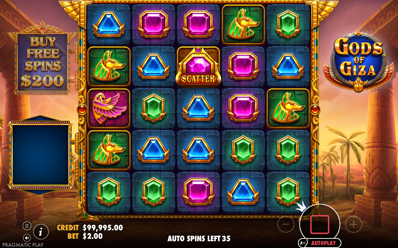 Gods of Giza gameplay