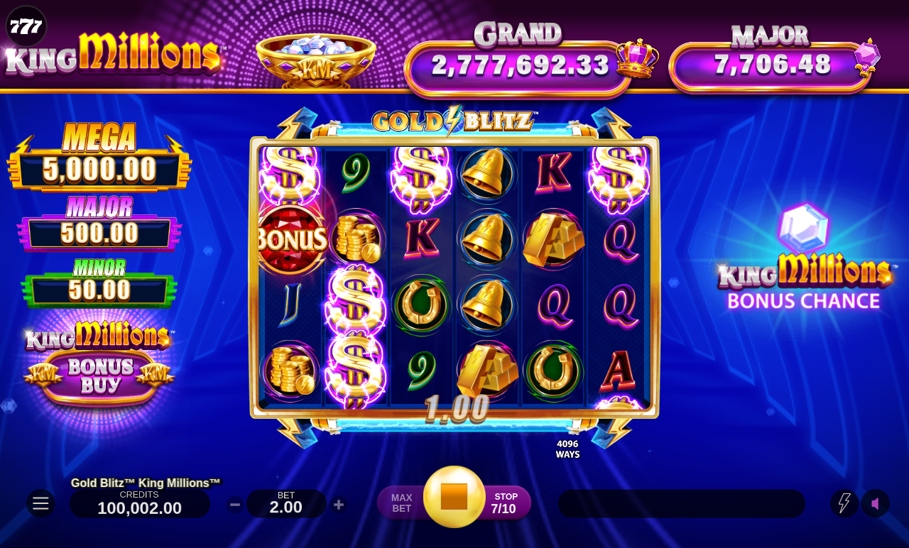 Gold Blitz King Millions gameplay