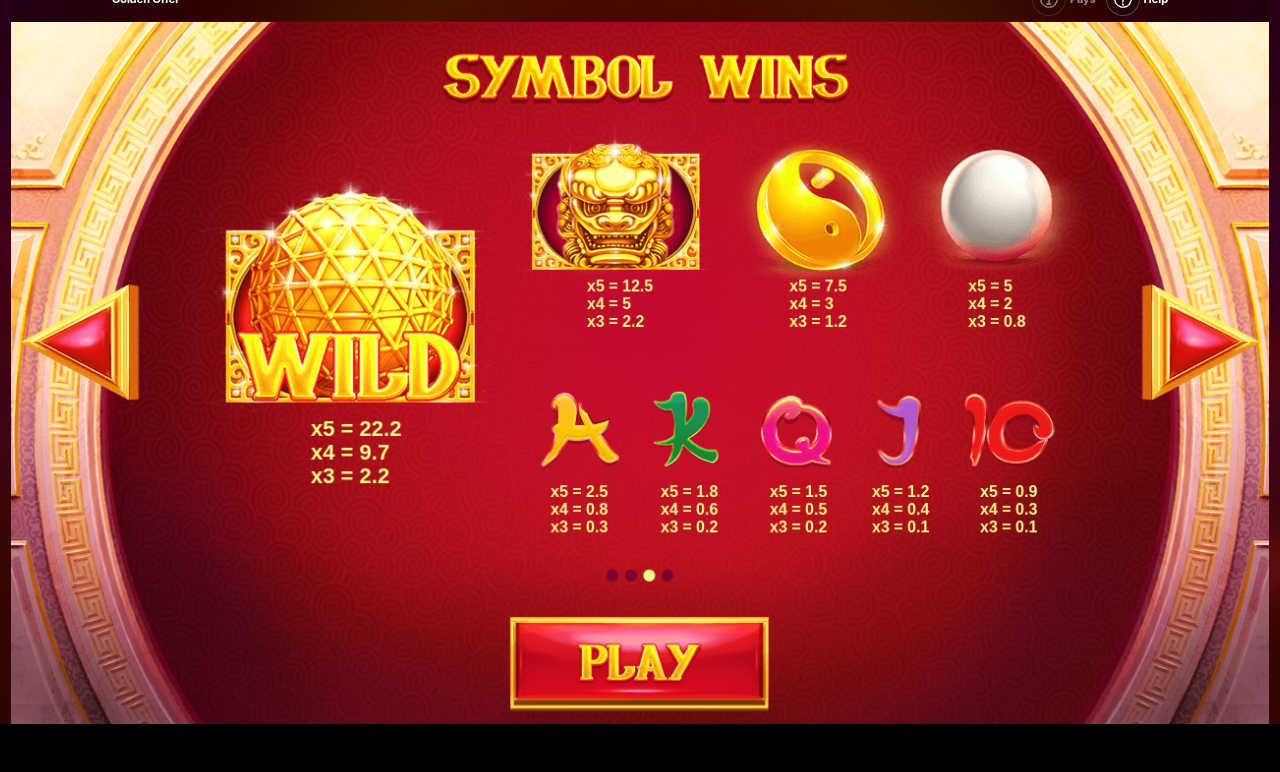 Golden Offer information screen