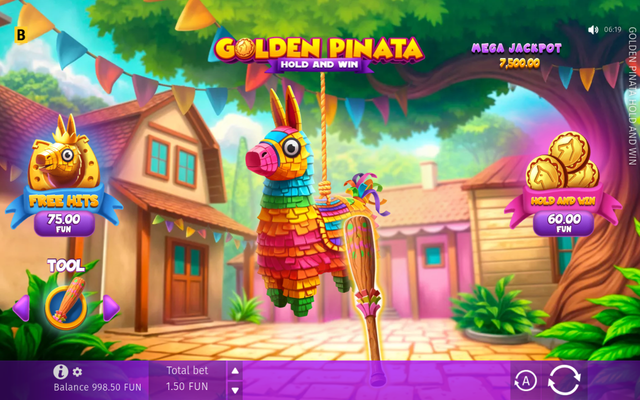 Golden Pinata Hold and Win base game