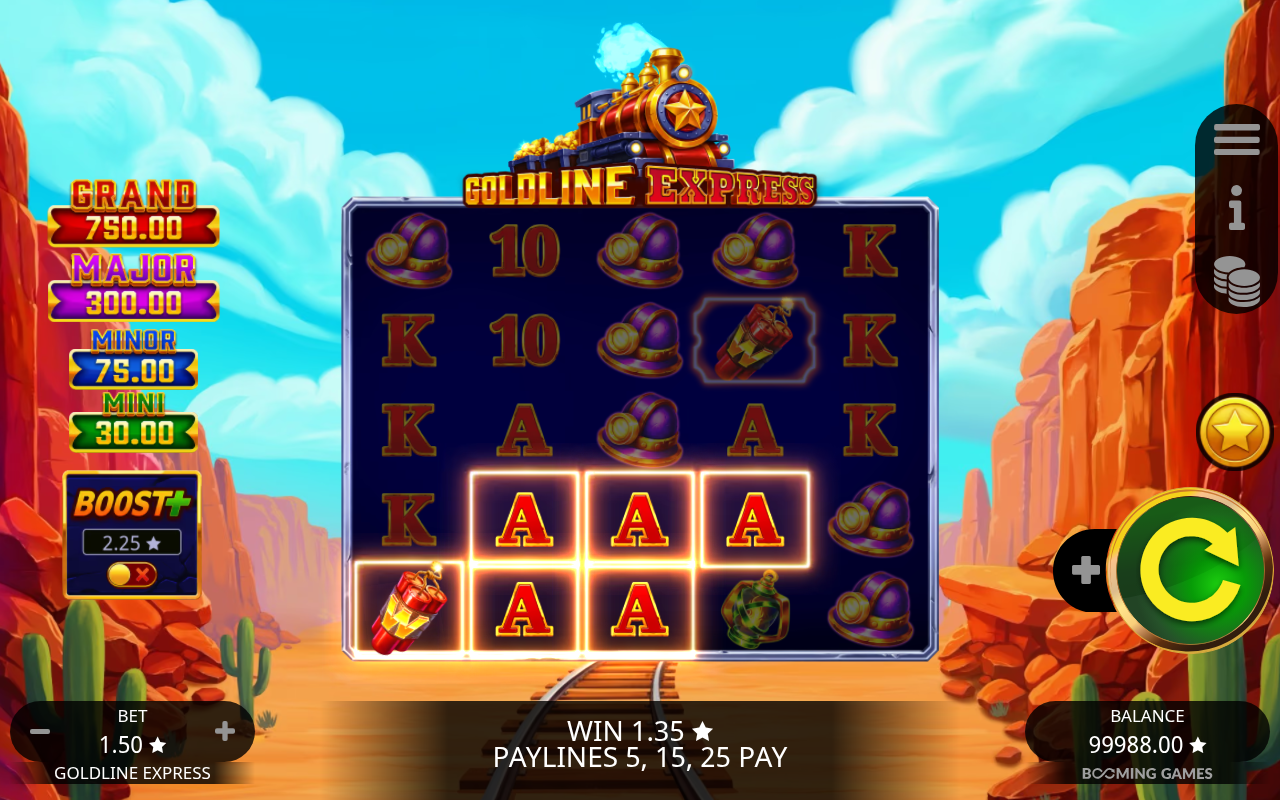 Goldline Express gameplay