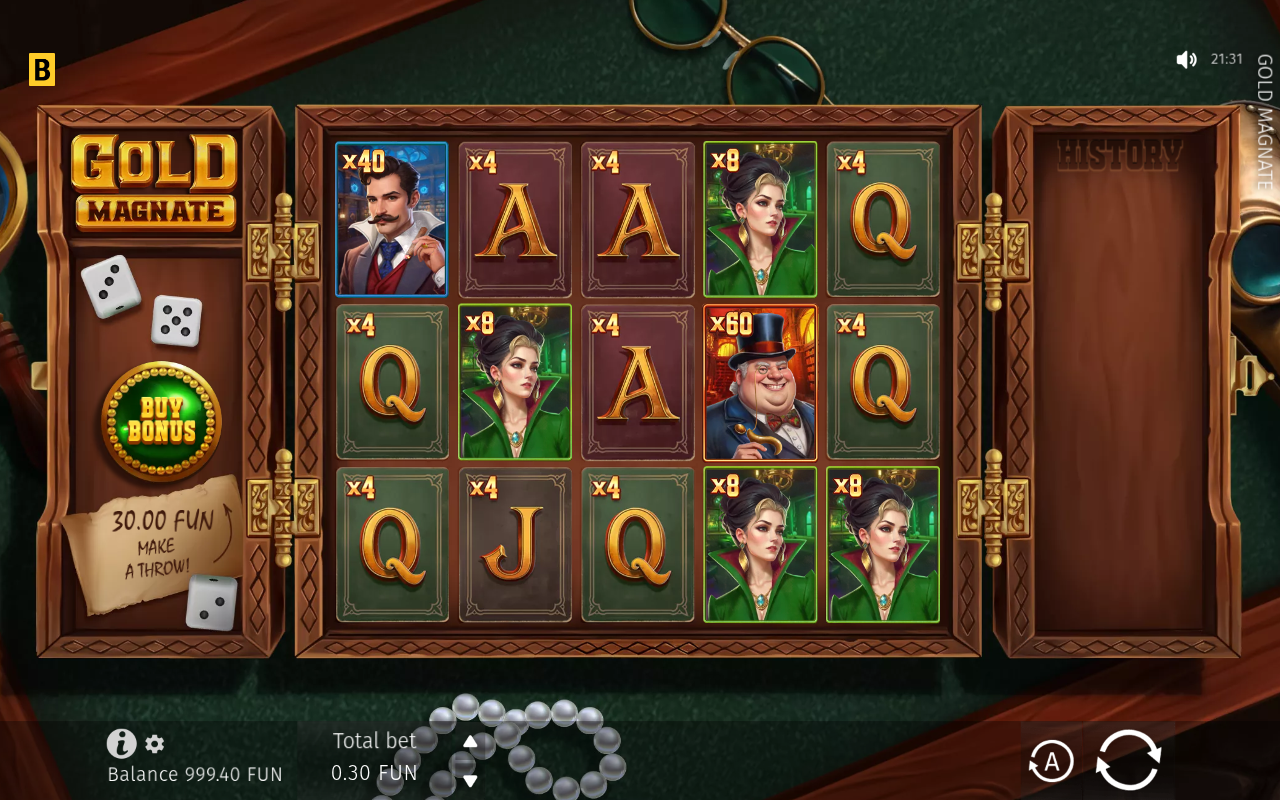 Gold Magnate gameplay