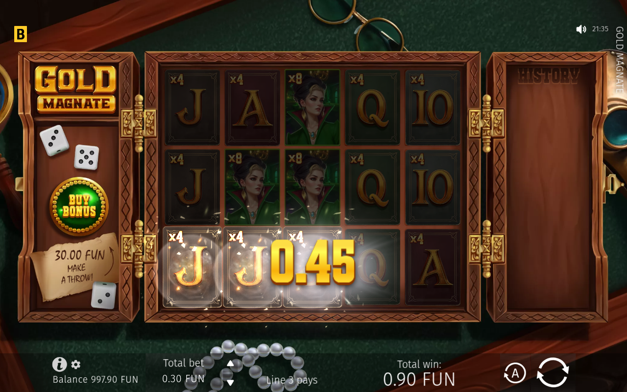 Gold Magnate gameplay