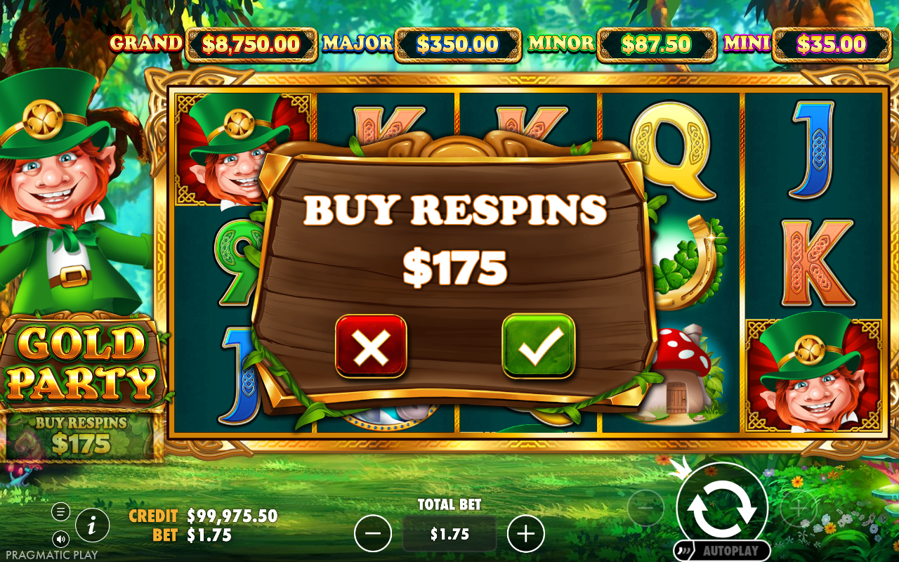 Gold Party bonus buy