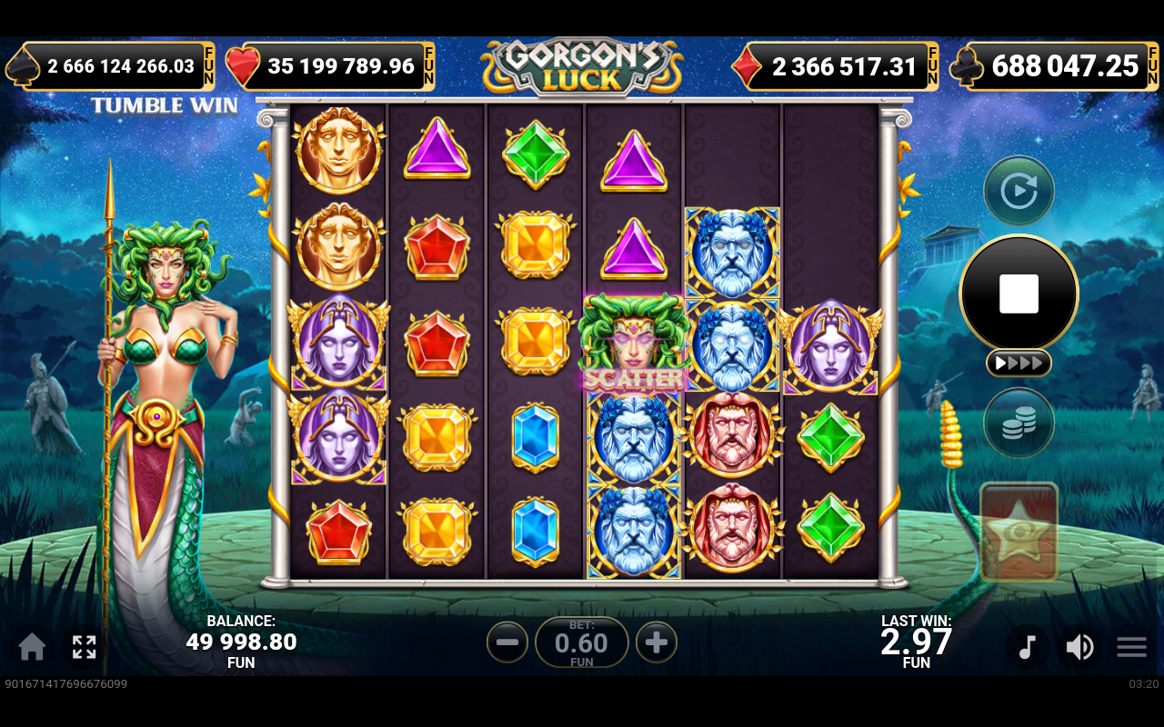 Gorgon's Luck gameplay