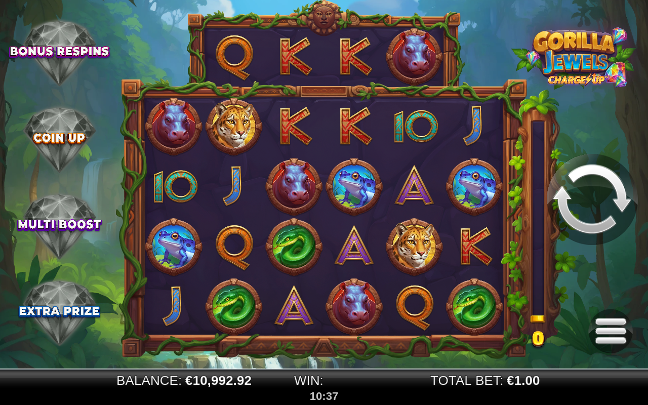 Gorilla Jewels Charge Up gameplay