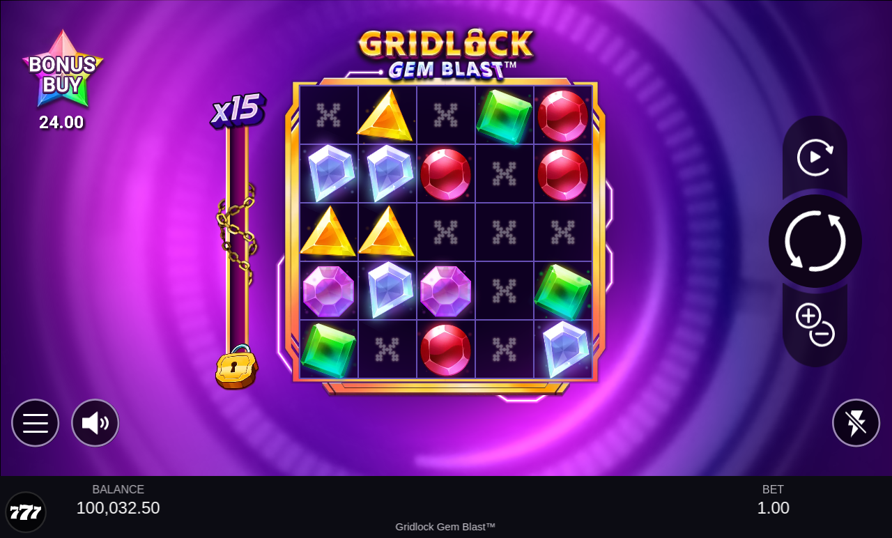 Gridlock Gem Blast gameplay