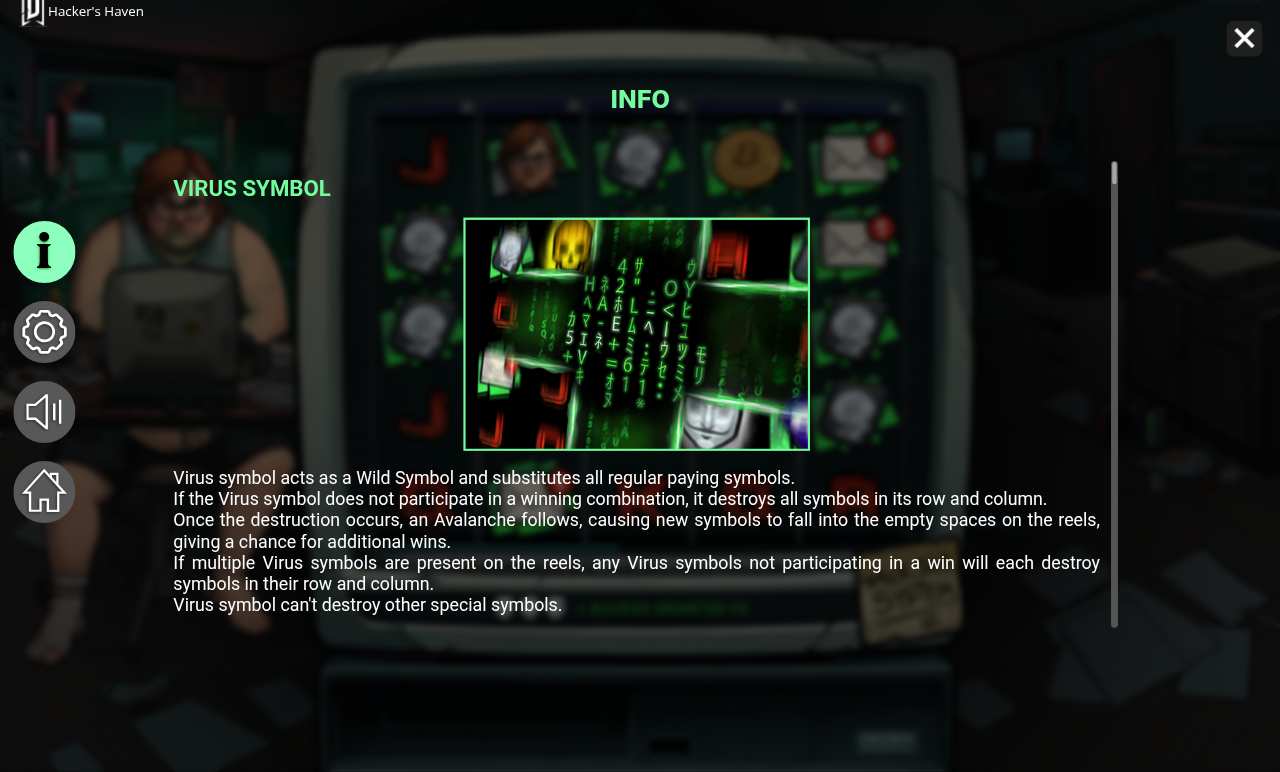 Hackers Haven Virus Symbol rules