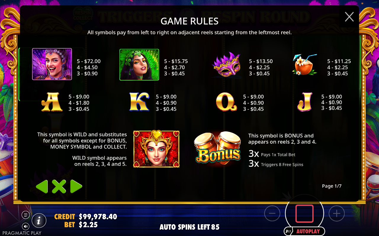 Heart of Rio information screen