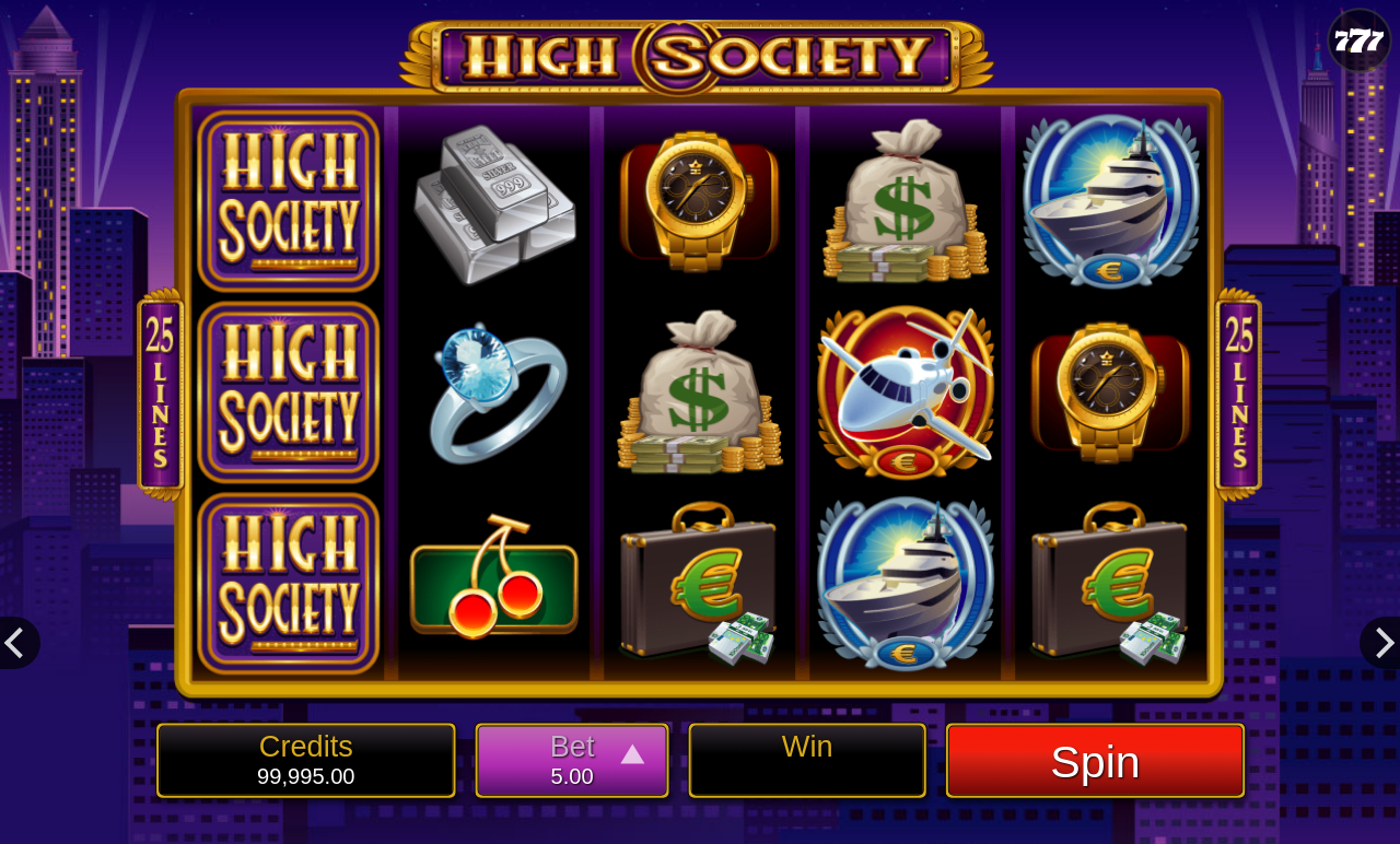 High Society gameplay
