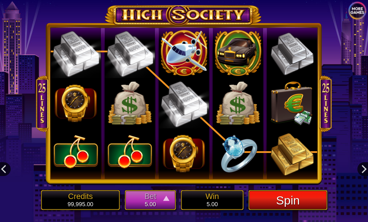 High Society gameplay